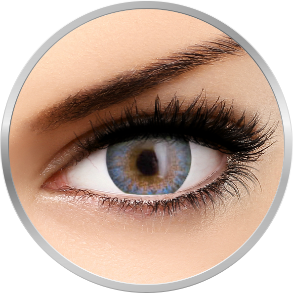 Lentile de contact colorate albastre lunare Phantasee Natural Monthly Airy Blue 30 purtari (2 lentile/cutie) cu comanda online