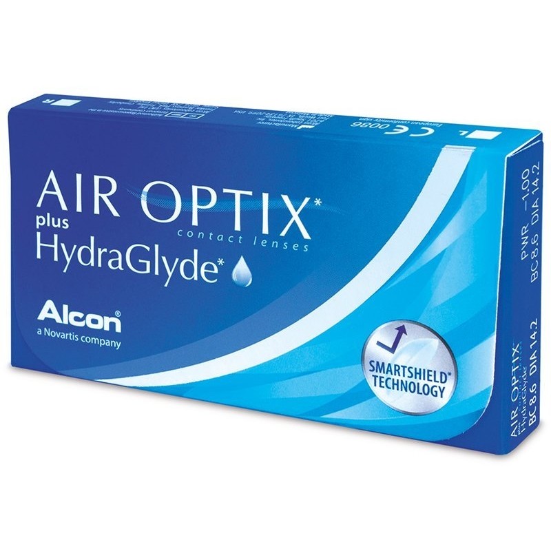 Lentile de contact cu dioptrii Air Optix plus HydraGlyde 3 lentile / cutie cu comanda online