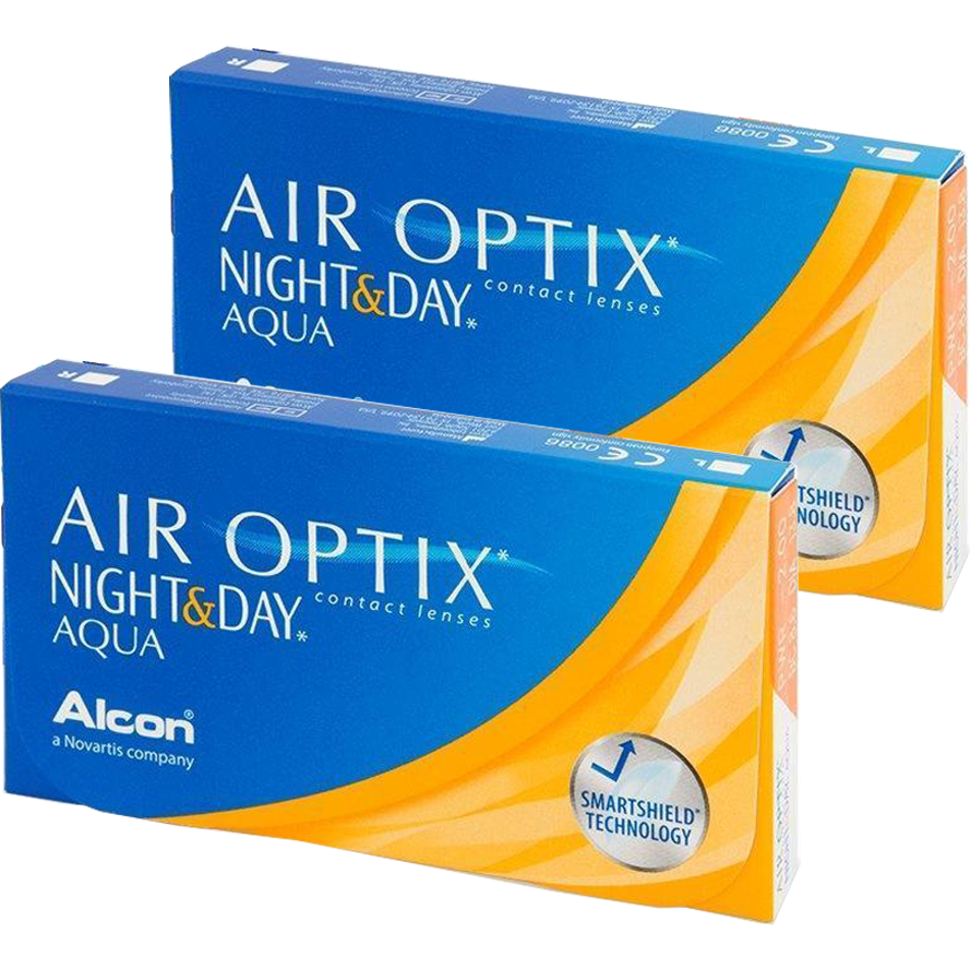 Lentile de contact cu dioptrii Alcon Air Optix Night & Day Aqua lunare 2 x 6 lentile / cutie cu comanda online
