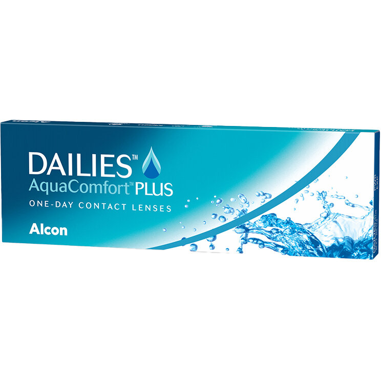 Lentile de contact cu dioptrii Alcon Dailies Aqua Comfort Plus unica folosinta 30 lentile cu comanda online