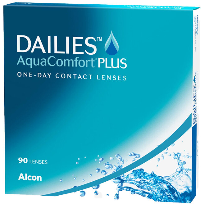 Lentile de contact cu dioptrii Alcon Dailies AquaComfort Plus unica folosinta 90 lentile cu comanda online