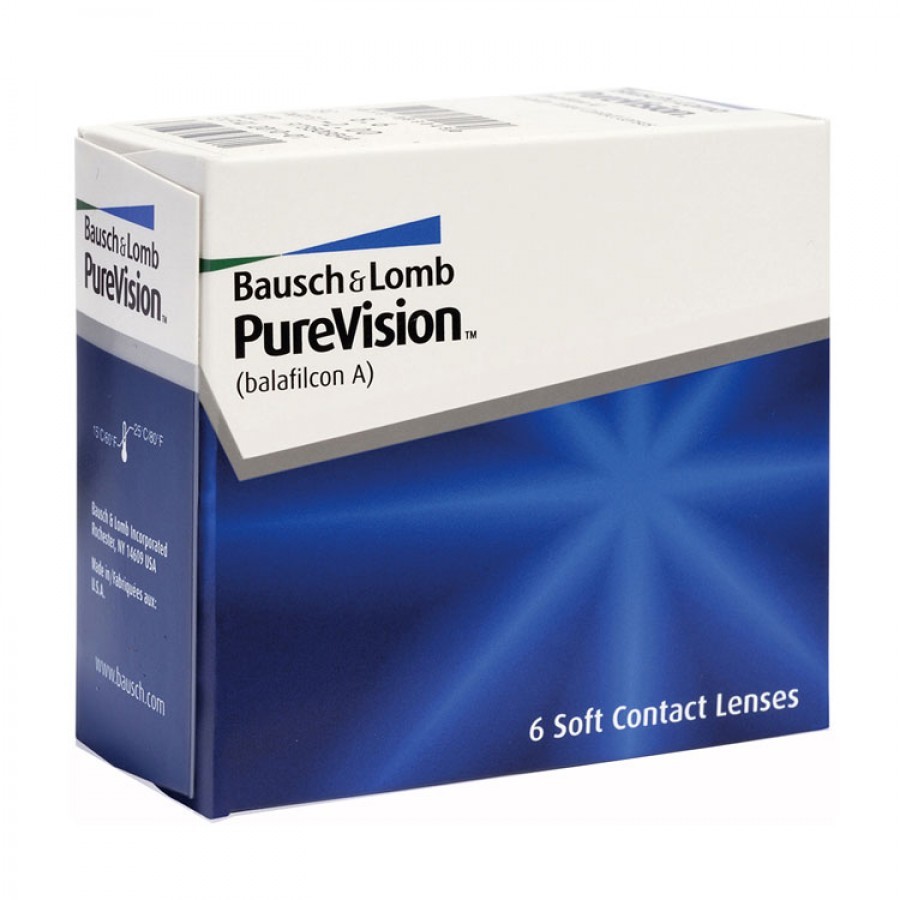 Lentile de contact cu dioptrii Bausch & Lomb Pure Vision lunare 6 lentile / cutie cu comanda online