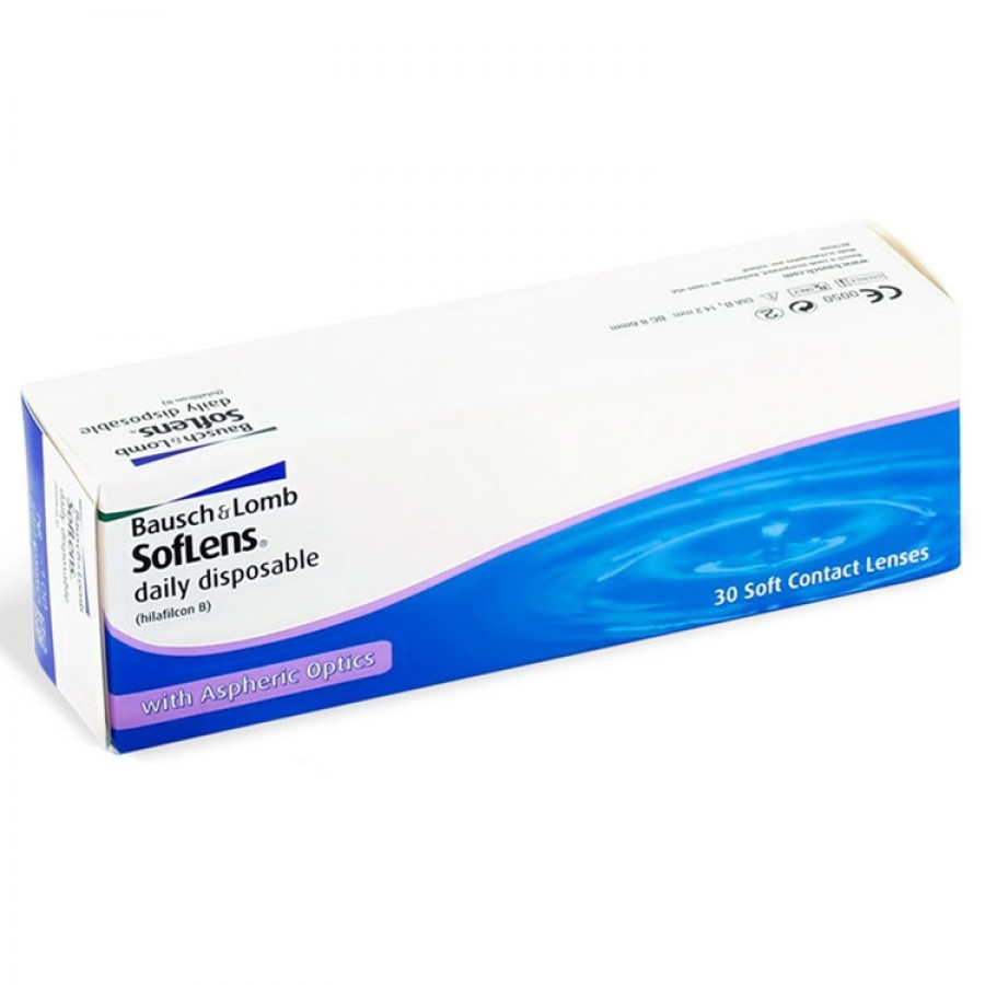 Lentile de contact cu dioptrii Bausch & Lomb Soflens Daily Disposable unica folosinta – 30 lentile / cutie cu comanda online
