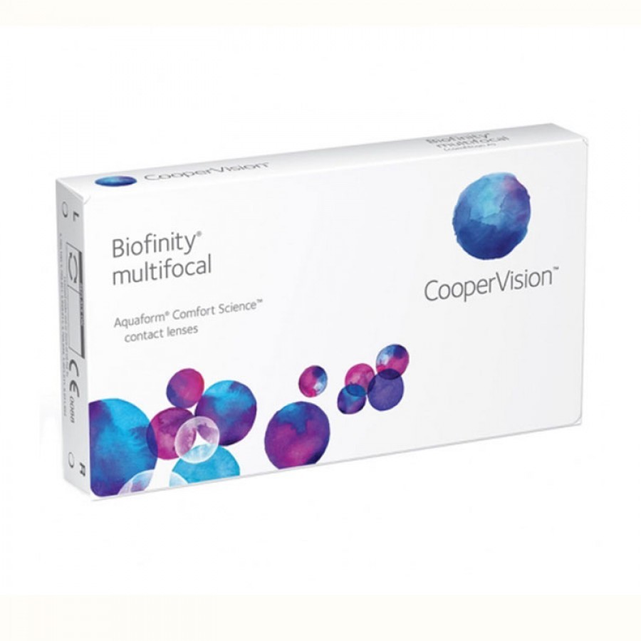 Lentile de contact cu dioptrii Cooper Vision Biofinity Multifocal lunare 3 lentile / cutie cu comanda online