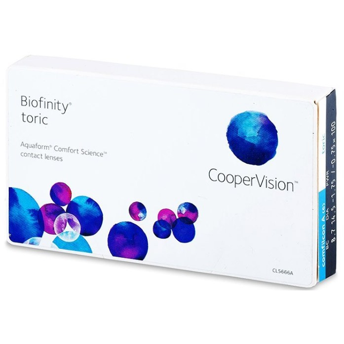 Lentile de contact cu dioptrii Cooper Vision Biofinity XR Toric lunare 3 lentile / cutie cu comanda online
