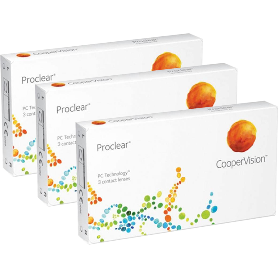 Lentile de contact cu dioptrii Cooper Vision Proclear lunare 3 x 3 lentile / cutie cu comanda online