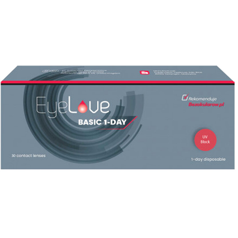 Lentile de contact cu dioptrii Eyelove Basic 1-Day 30 bucati / cutie cu comanda online