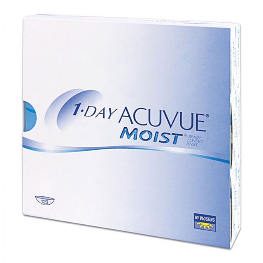 Lentile de contact cu dioptrii Johnson&Johnson 1 Day Acuvue Moist zilnice 90 lentile / cutie cu comanda online