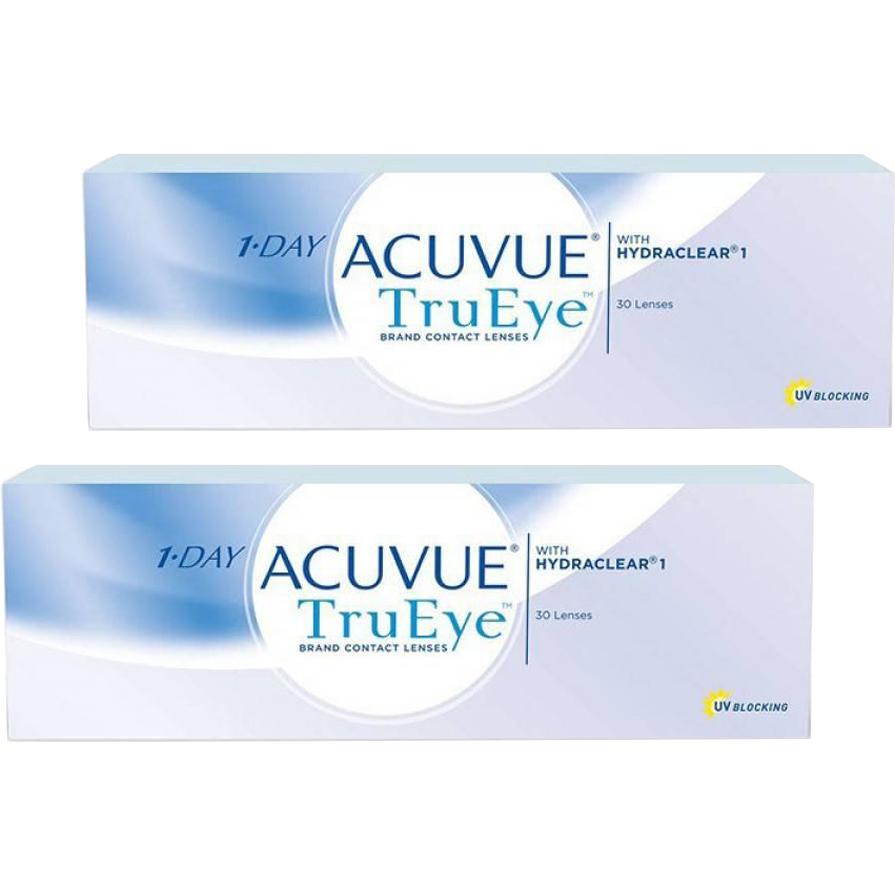 Lentile de contact cu dioptrii Johnson&Johnson 1 Day Acuvue TruEye zilnice 2 x 30 lentile / cutie cu comanda online