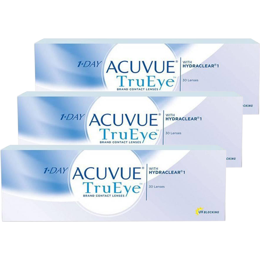 Lentile de contact cu dioptrii Johnson&Johnson 1 Day Acuvue TruEye zilnice 3 x 30 lentile / cutie cu comanda online