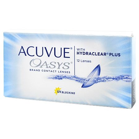 Lentile de contact cu dioptrii Johnson&Johnson Acuvue Oasys bilunare 12 lentile / cutie cu comanda online
