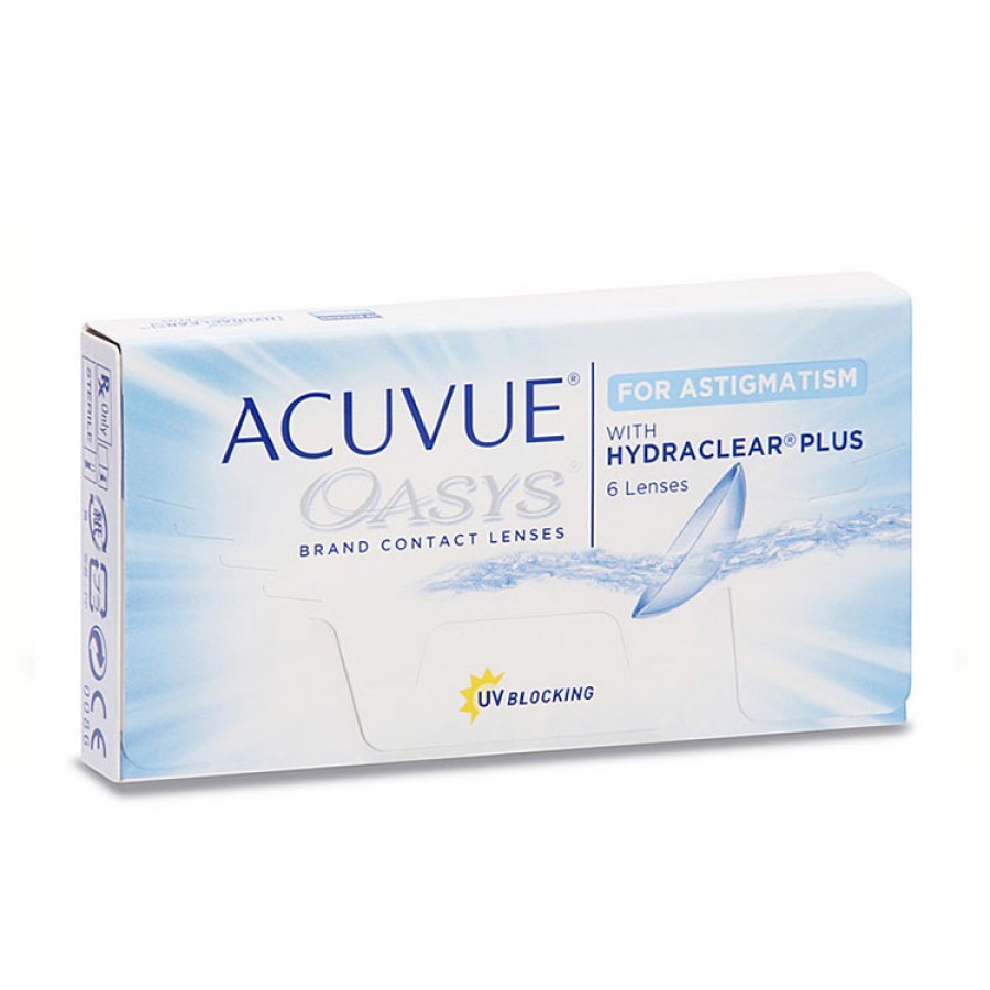 Lentile de contact cu dioptrii Johnson&Johnson Acuvue Oasys for Astigmatism bi-lunare 6 lentile / cutie cu comanda online