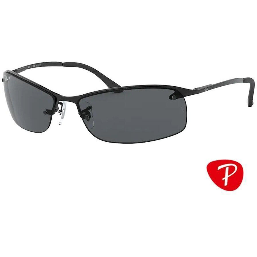 Ochelari de Soare Barbati Rectangulari Ray-Ban RB3183 002/81 Negri Originali cu comanda online