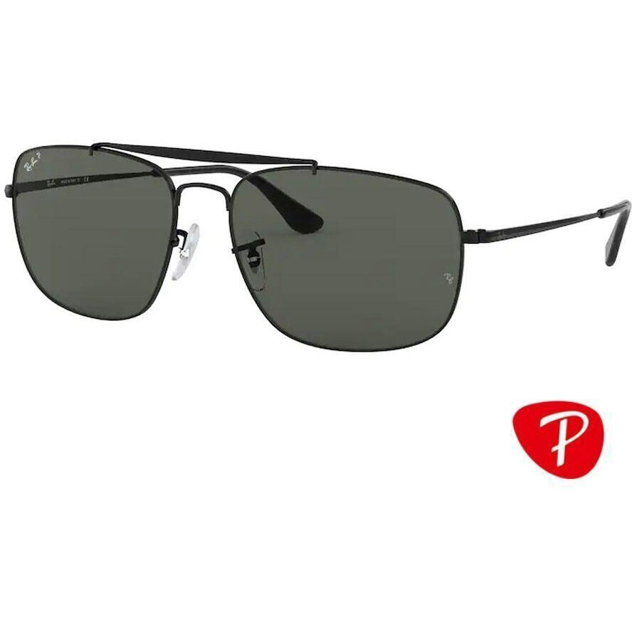 Ochelari de Soare Barbati Rectangulari Ray-Ban RB3560 002/58 Negri Originali cu comanda online