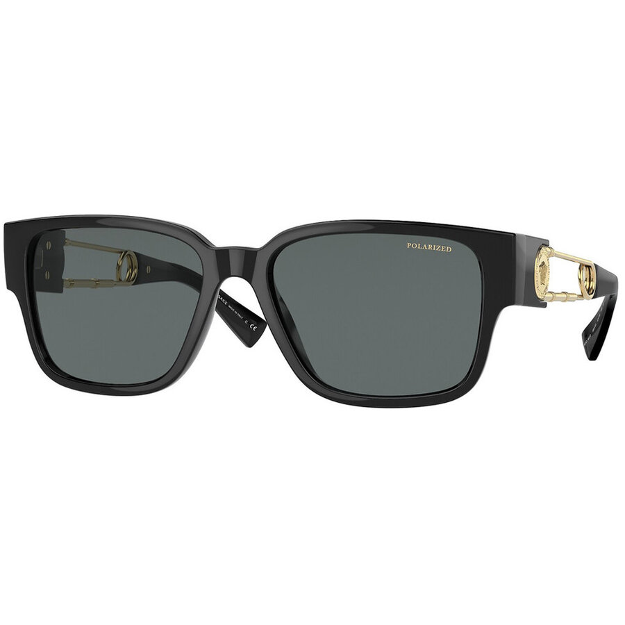 Ochelari de Soare Barbati Rectangulari Versace VE4412 GB1/81 Negri Originali cu comanda online