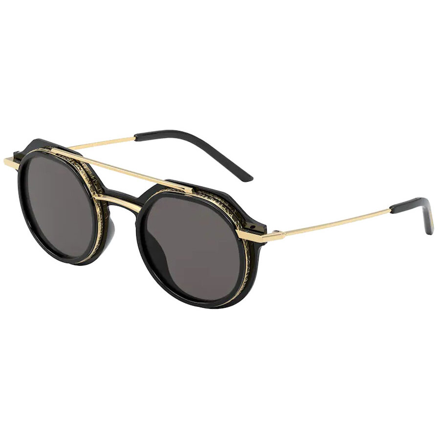 Ochelari de Soare Barbati Rotunzi Dolce & Gabbana DG6136 501/87 Negri Originali cu comanda online