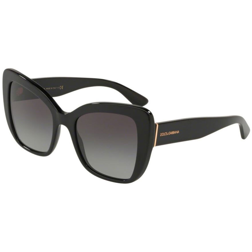 Ochelari de Soare Dama Fluture Dolce & Gabbana DG4348 501/8G Negri Originali cu comanda online