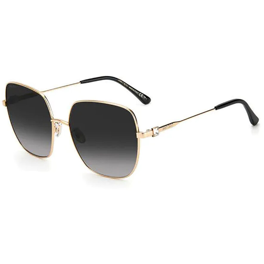 Ochelari de Soare Dama Patrati Jimmy Choo KORI/G/SK RHL Negru-Auriu Originali cu comanda online