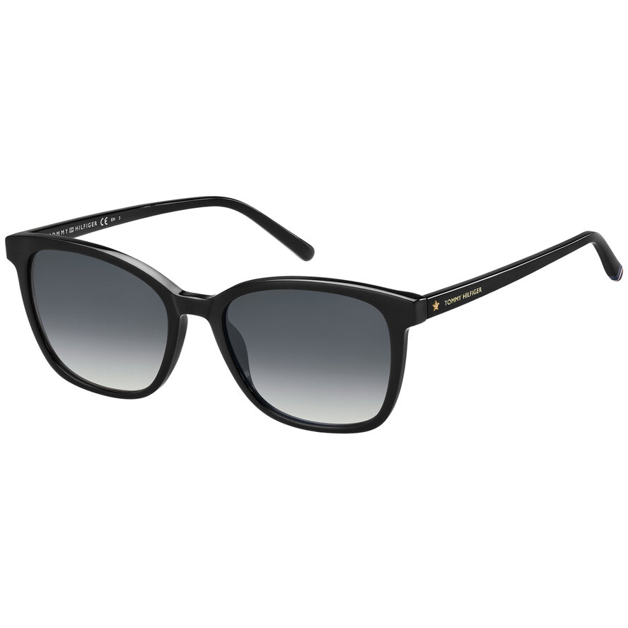Ochelari de Soare Dama Patrati Tommy Hilfiger TH 1723/S 807/9O Negri Originali cu comanda online