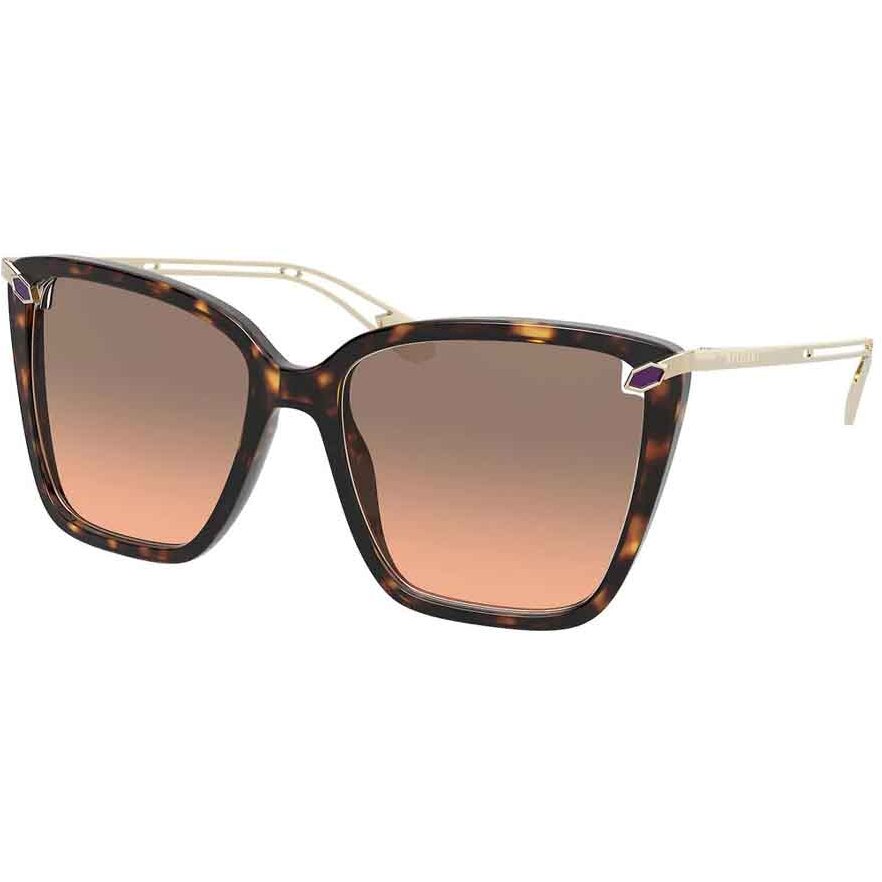 Ochelari de Soare Patrati Bvlgari BV8232 504/18 Havana Dama Originali cu comanda online