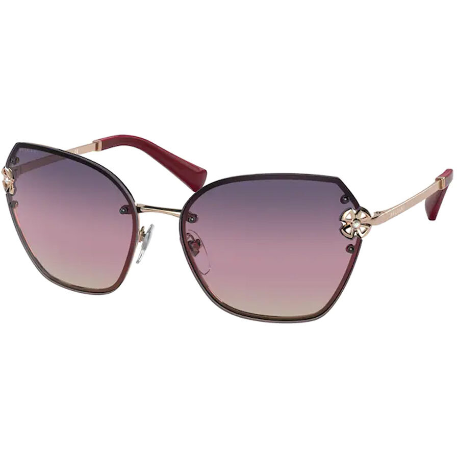 Ochelari de Soare Rectangulari Bvlgari BV6152B 2014U6 Roz Dama Originali cu comanda online