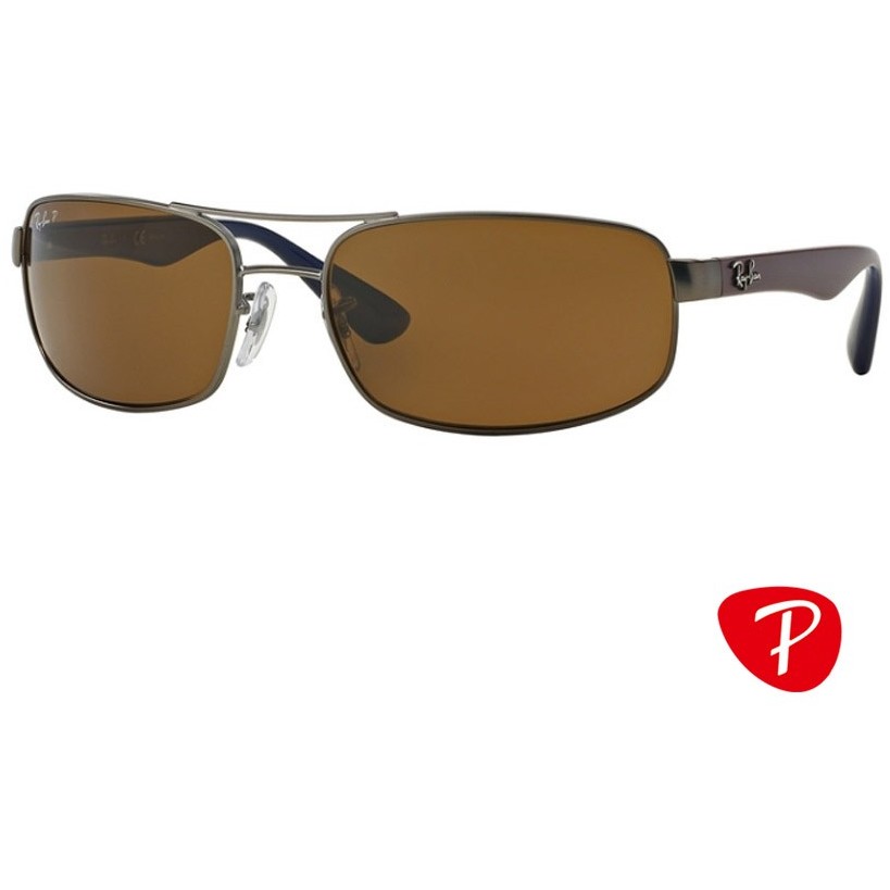 Ochelari de Soare Rectangulari Ray-Ban RB3445 029/57 Argintii pentru Barbati cu comanda online
