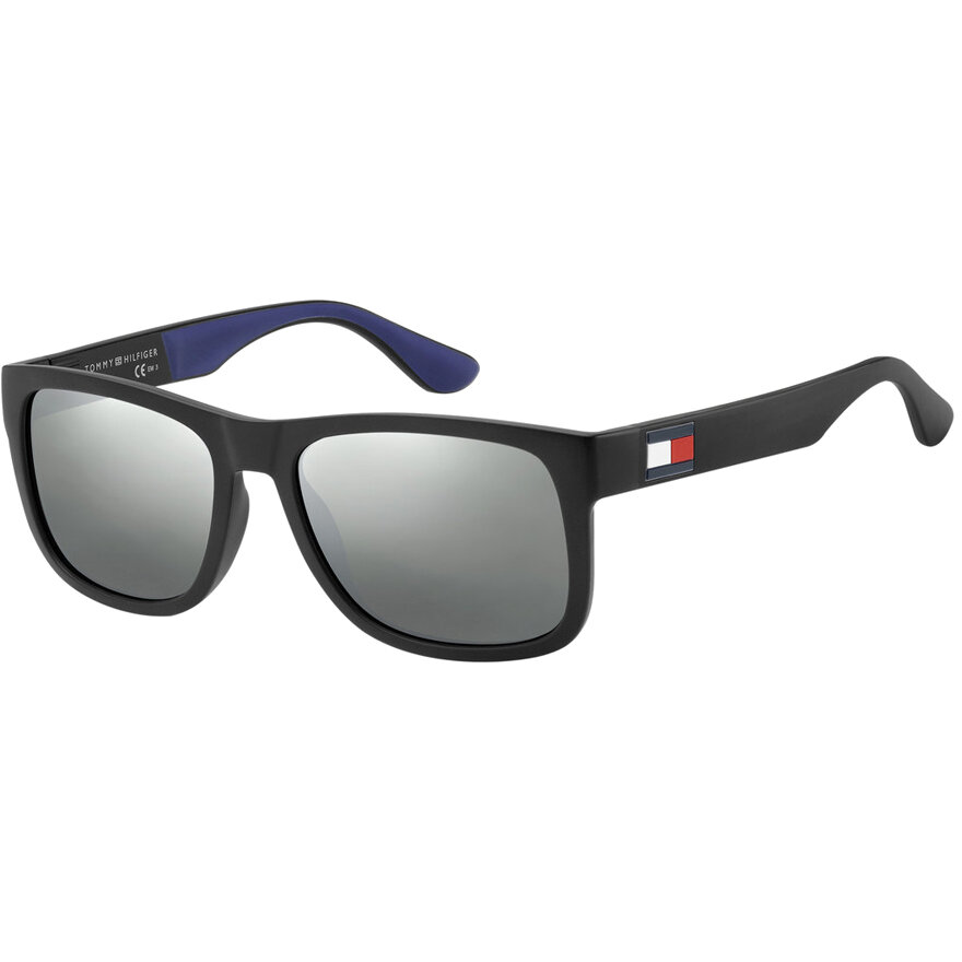 Ochelari de Soare Rectangulari Tommy Hilfiger TH 1556/S D51/T4 Negru-Albastru pentru Barbati cu comanda online
