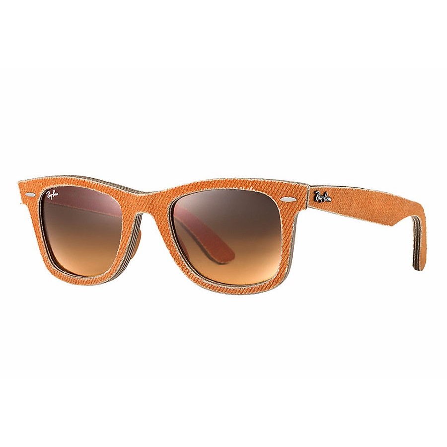Ochelari de Soare Rectangulari Wayfarer Ray-Ban RB2140 11653C Portocalii Unisex Originali cu comanda online