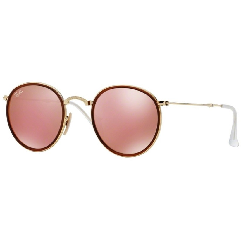 Ochelari de Soare Rotunzi Round Ray-Ban RB3517 001/Z2 Aurii Unisex Originali cu comanda online