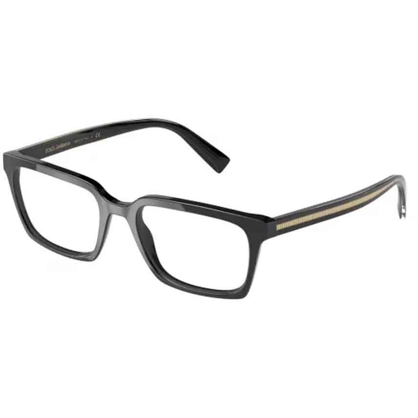 Rame Dolce & Gabbana DG3337 501 Rectangulare negre pentru Ochelari de Vedere Barbati cu comanda online