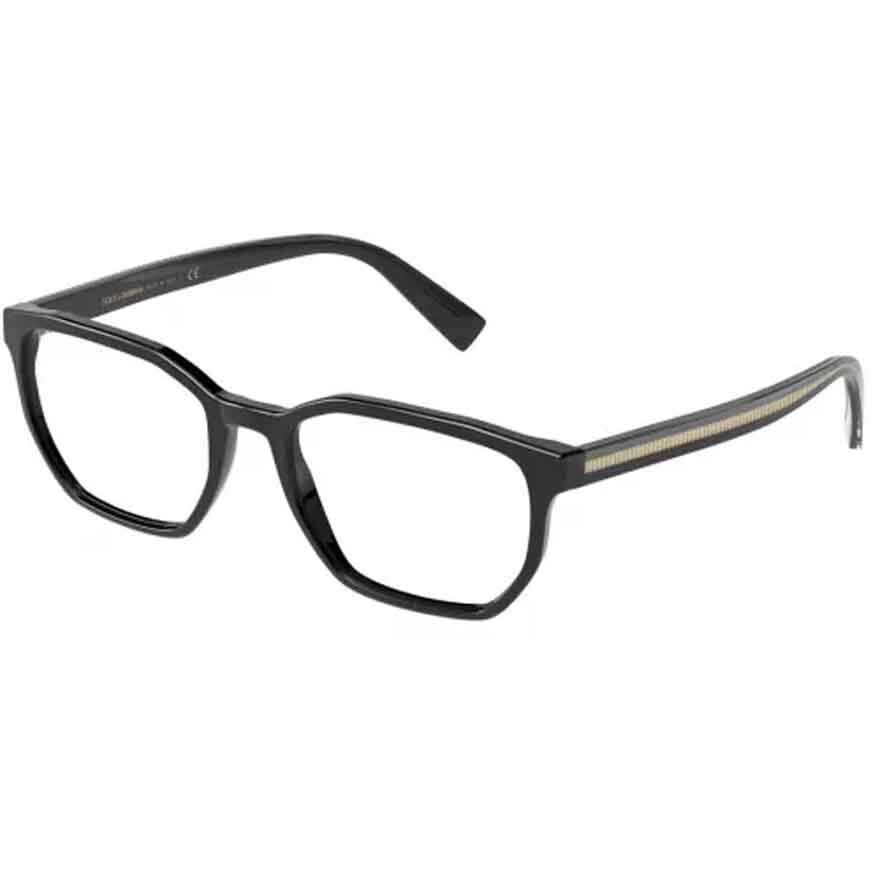 Rame Dolce & Gabbana DG3338 501 Patrate negre pentru Ochelari de Vedere Barbati cu comanda online