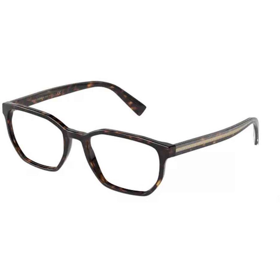 Rame Dolce & Gabbana DG3338 502 Patrate havana pentru Ochelari de Vedere Barbati cu comanda online