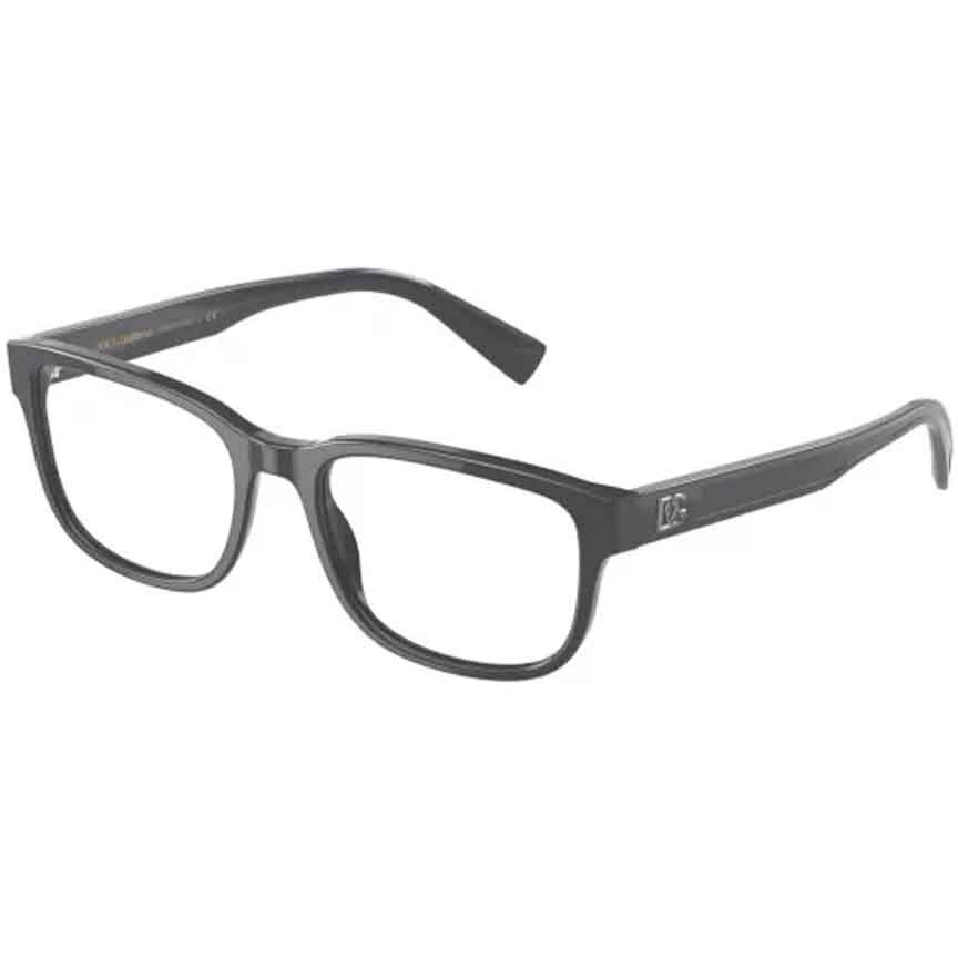 Rame Dolce & Gabbana DG3341 3090 Rectangulare gri pentru Ochelari de Vedere Barbati cu comanda online