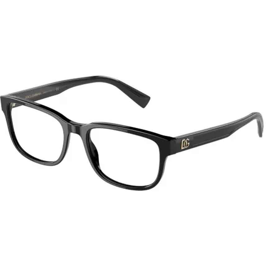 Rame Dolce & Gabbana DG3341 501 Rectangulare negre pentru Ochelari de Vedere Barbati cu comanda online
