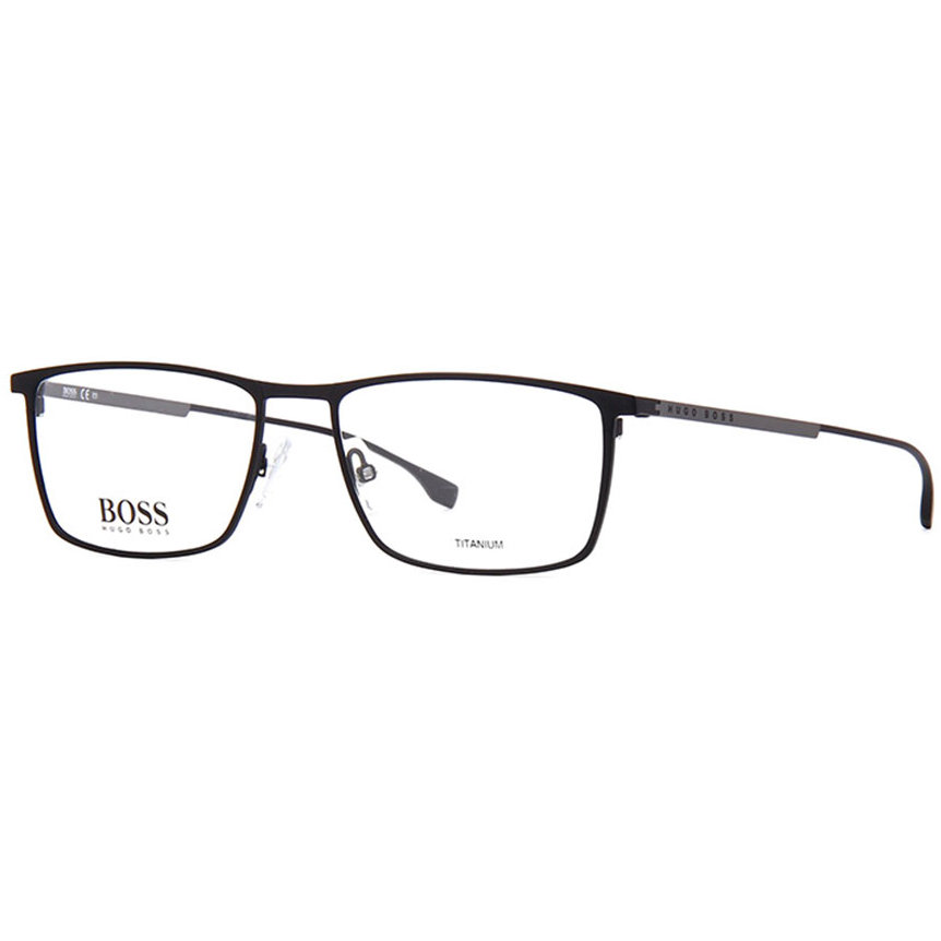 Rame Hugo Boss (S) 0976 003 Rectangulare negre pentru Ochelari de Vedere Barbati cu comanda online