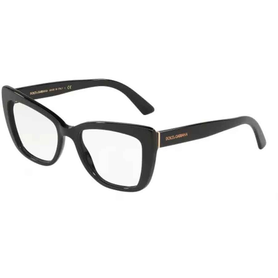 Rame Ochelari de Vedere Dolce & Gabbana DG3308 501 negre Ochi de pisica de dama cu comanda online