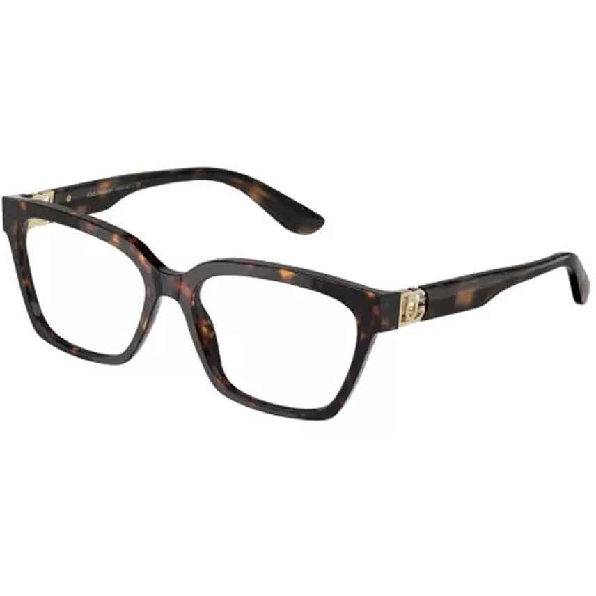 Rame Ochelari de Vedere Dolce & Gabbana DG3343 502 havana Rectangulare de dama cu comanda online
