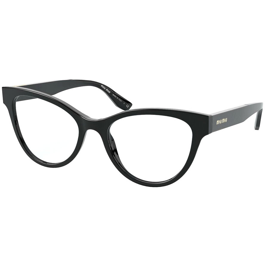 Rame Ochelari de Vedere Miu Miu MU 01TV 1AB1O1 negre Patrate de dama cu comanda online