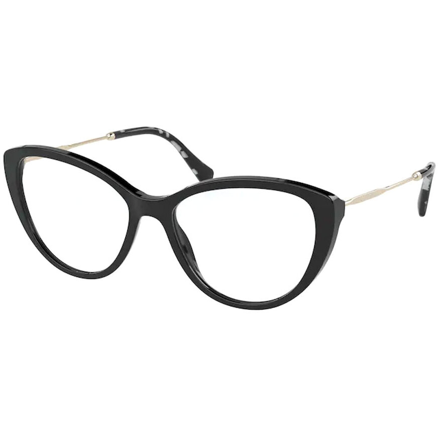 Rame Ochelari de Vedere Miu Miu MU 02SV 1AB1O1 negre Ochi de pisica de dama cu comanda online