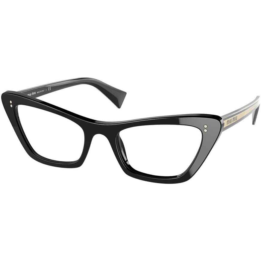 Rame Ochelari de Vedere Miu Miu MU 03TV 1AB1O1 negre Fluture de dama cu comanda online