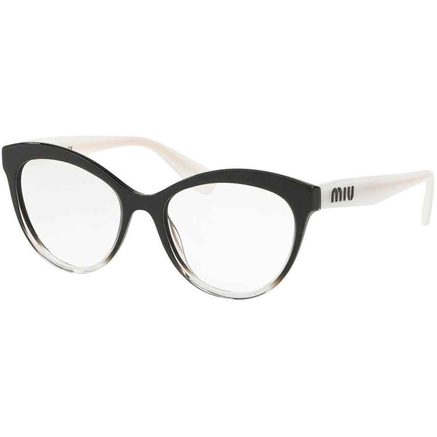Rame Ochelari de Vedere Miu Miu MU 04RV 1141O1 albe Rotunde de dama cu comanda online