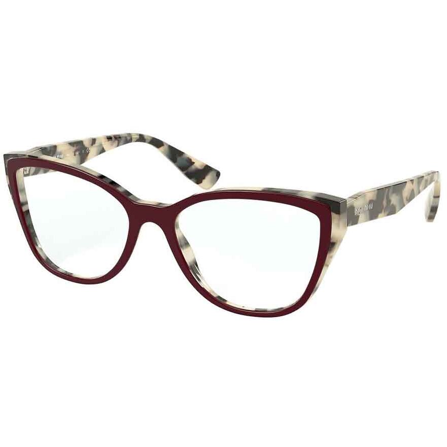 Rame Ochelari de Vedere Miu Miu MU 04SV 03E1O1 havana Fluture de dama cu comanda online