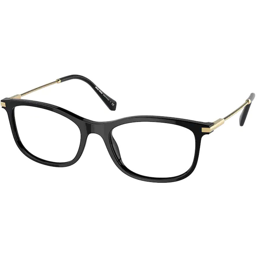 Rame Ochelari de Vedere Miu Miu MU 09TV 1AB1O1 negre Rectangulare de dama cu comanda online