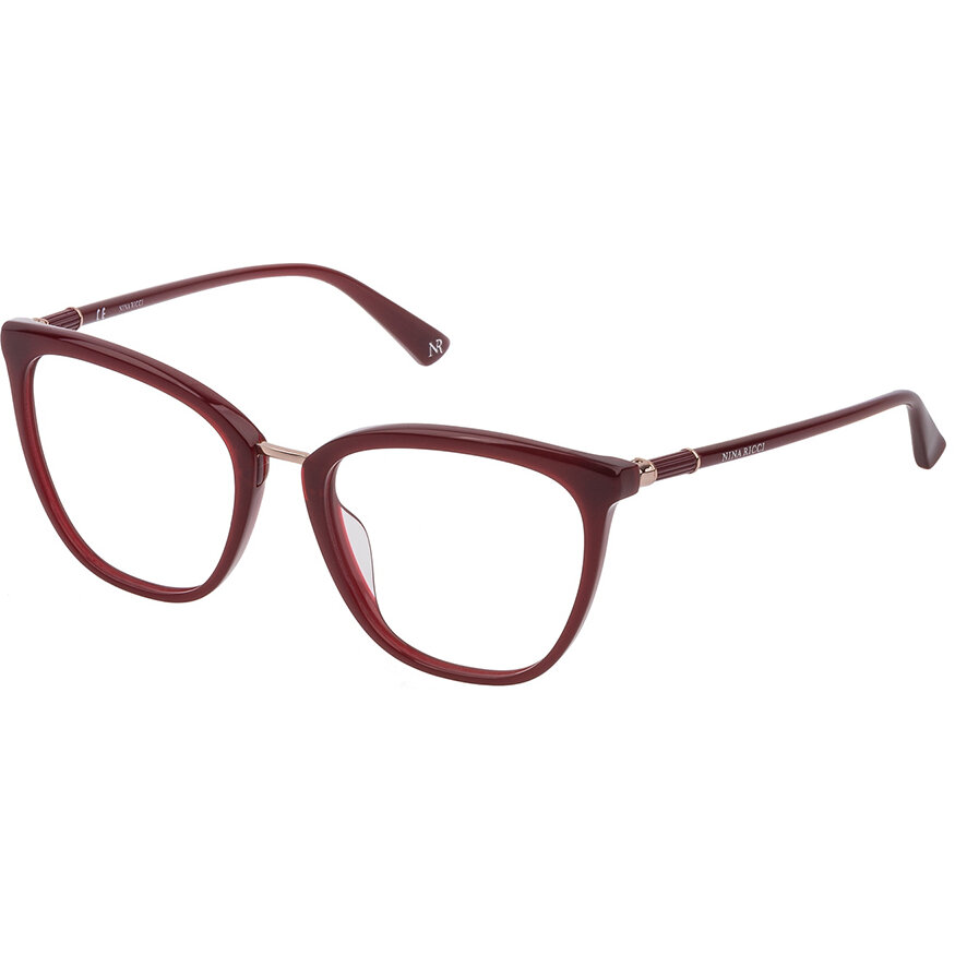 Rame Ochelari de Vedere Nina Ricci VNR248 09GR rosii Patrate de dama cu comanda online
