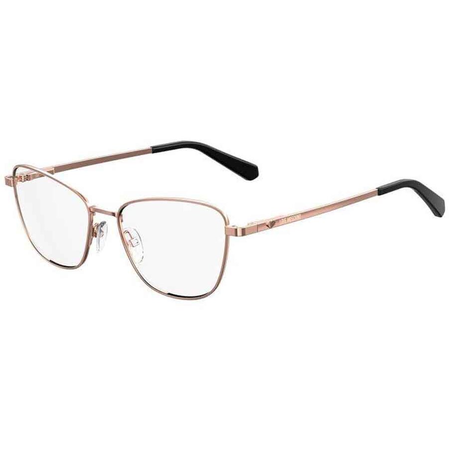 Rame Ochelari de Vedere Ochi de pisica Love Moschino MOL552 DDB aurii de dama cu comanda online