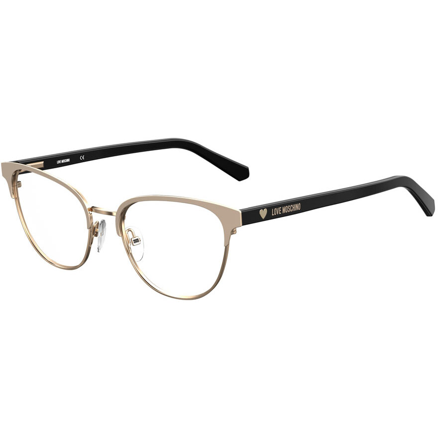 Rame Ochelari de Vedere Ochi de pisica Love Moschino MOL559 000 roz-auriu de dama cu comanda online