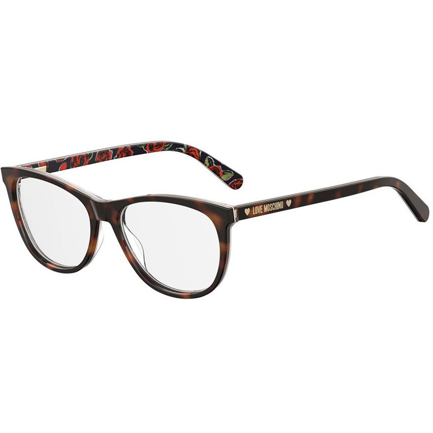 Rame Ochelari de Vedere Ovale Moschino LOVE MOL524 05L havana de dama cu comanda online