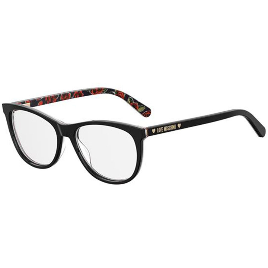 Rame Ochelari de Vedere Ovale Moschino LOVE MOL524 807 negre de dama cu comanda online