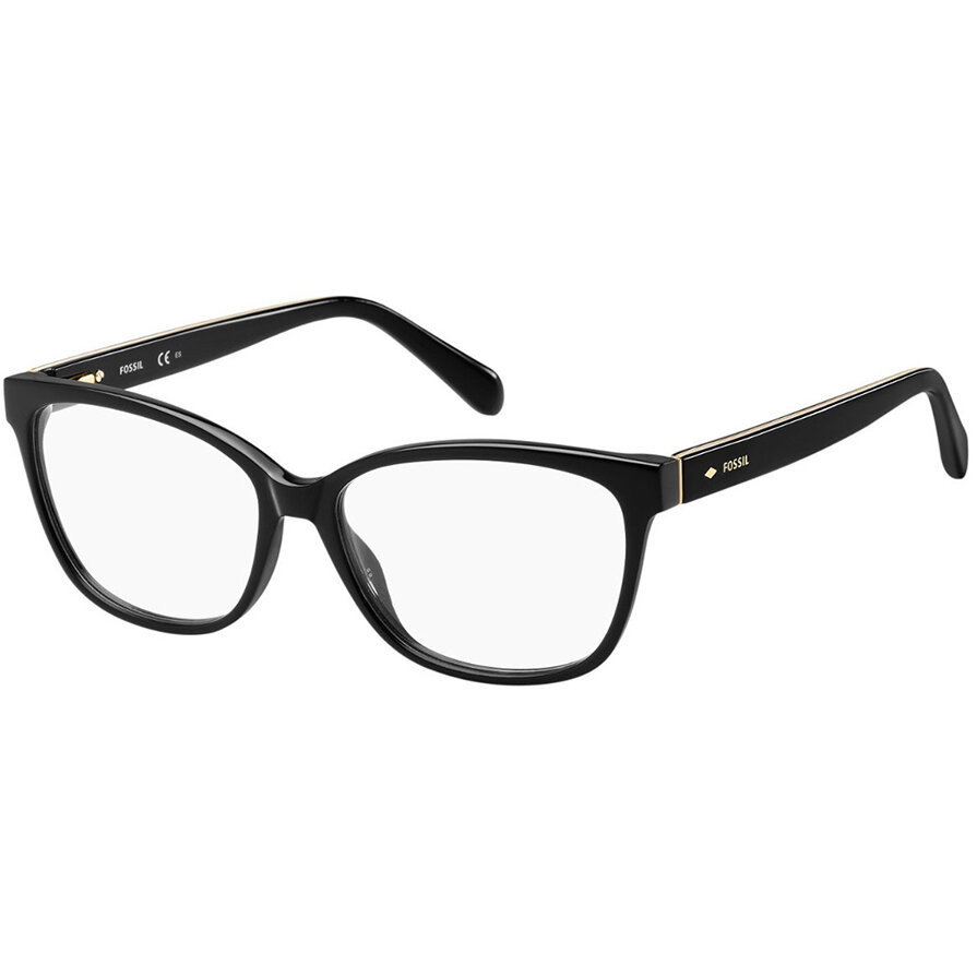 Rame Ochelari de Vedere Patrate Fossil FOS 7008 807 negre de dama cu comanda online