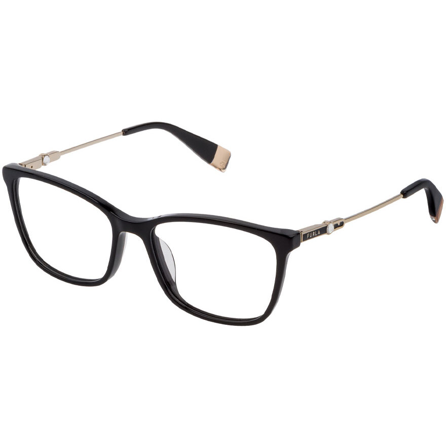 Rame Ochelari de Vedere Patrate Furla VFU390S 0700 negre de dama cu comanda online